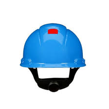 3M SecureFit™ H-703SFR-UV – Blue Hard Hat with UVicator™ and Pressure Diffusion Suspension for Smart Comfort and Safety. The smart hard hat that tells you when to replace it.